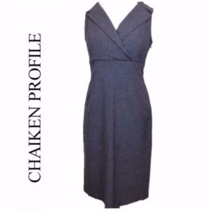 Chaiken Profile Grey Suit Office Dress